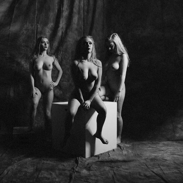 triple exposure artistic nude artwork by photographer shutter shutter