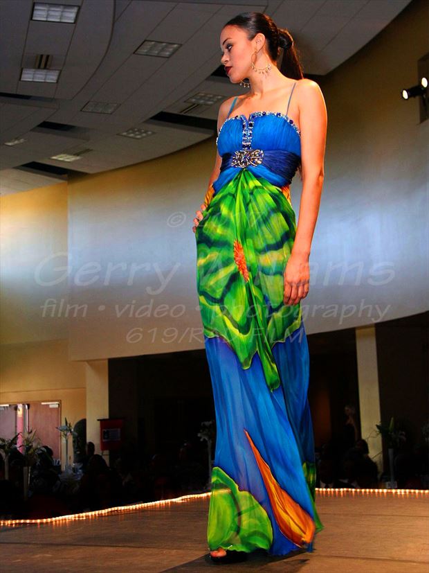 tropical evening gown glamour photo by photographer filmist