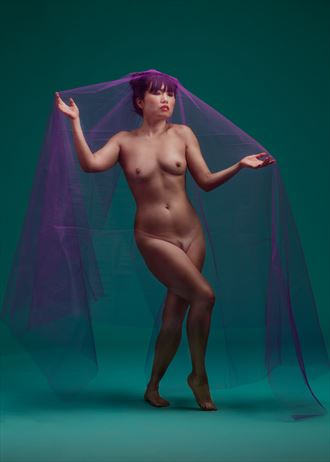 tulle 4 artistic nude photo by model sayori sloan