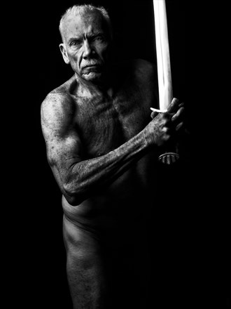 twilight of a warrior artistic nude photo by photographer excelsior