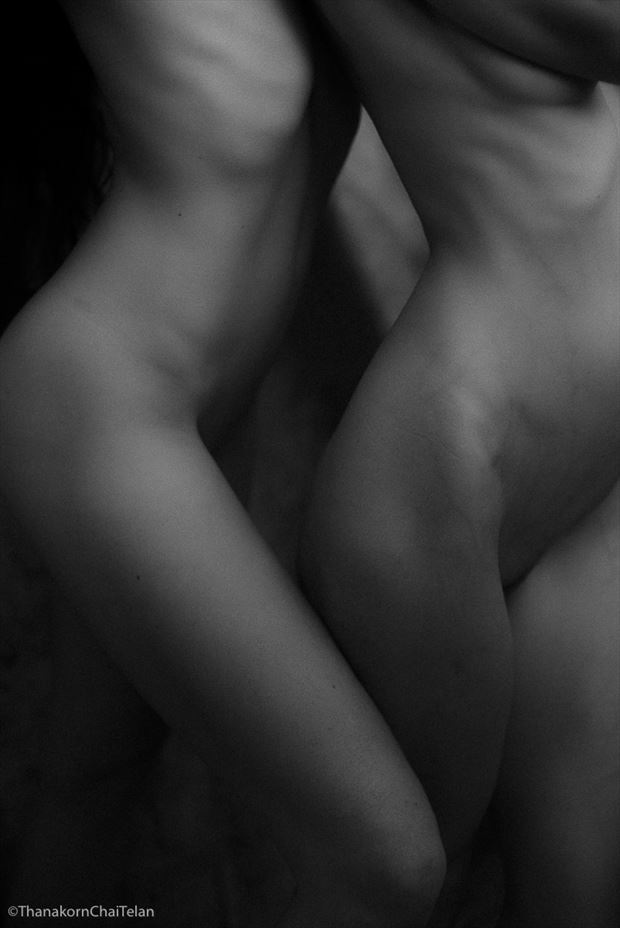 two artistic nude artwork by photographer thanakorn telan