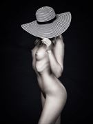 under her hat artistic nude photo by photographer paul mason