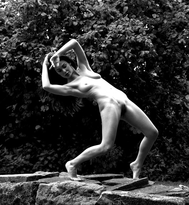unsupported back bend artistic nude photo by photographer russb