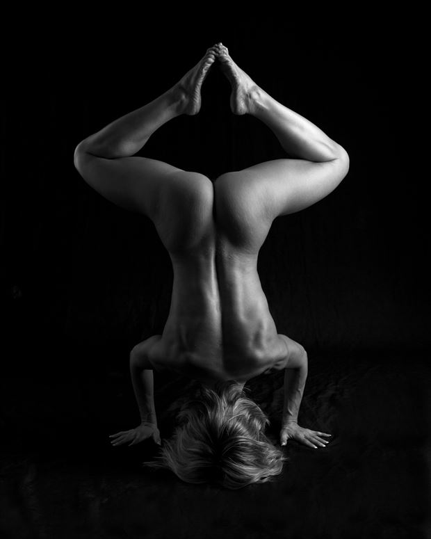 upside down artistic nude artwork by photographer tony avellino