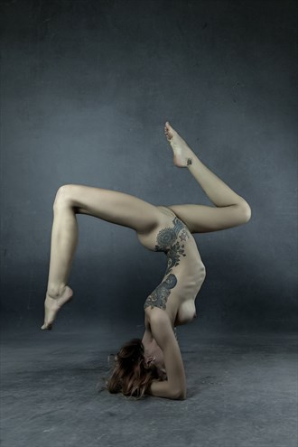 upside down artistic nude photo by photographer lux faber