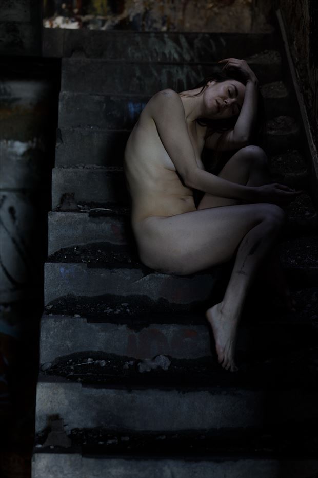 urbex artistic nude photo by photographer claude frenette