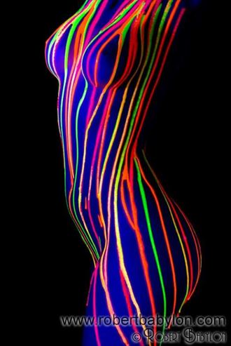 uv painted body abstract photo by photographer robert babylon