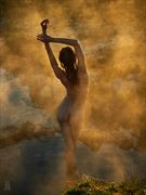 v at the hot springs at dawn artistic nude photo by photographer james landon johnson