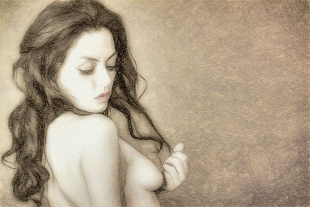 vanessa ns 1002 artistic nude artwork by artist charles caramella