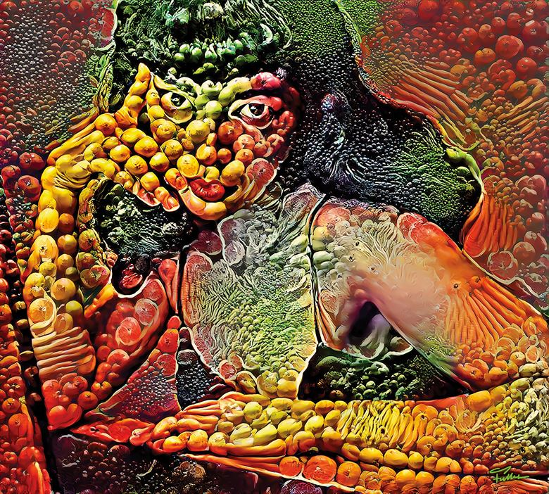 vegetable helen surreal artwork by artist van evan fuller