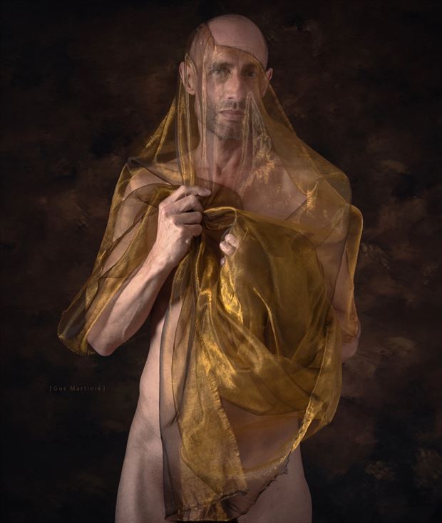 veiled artistic nude photo by photographer gus martinue