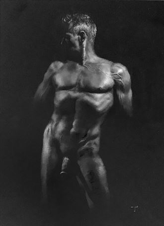venus as a man artistic nude artwork by model artfitnessmodel