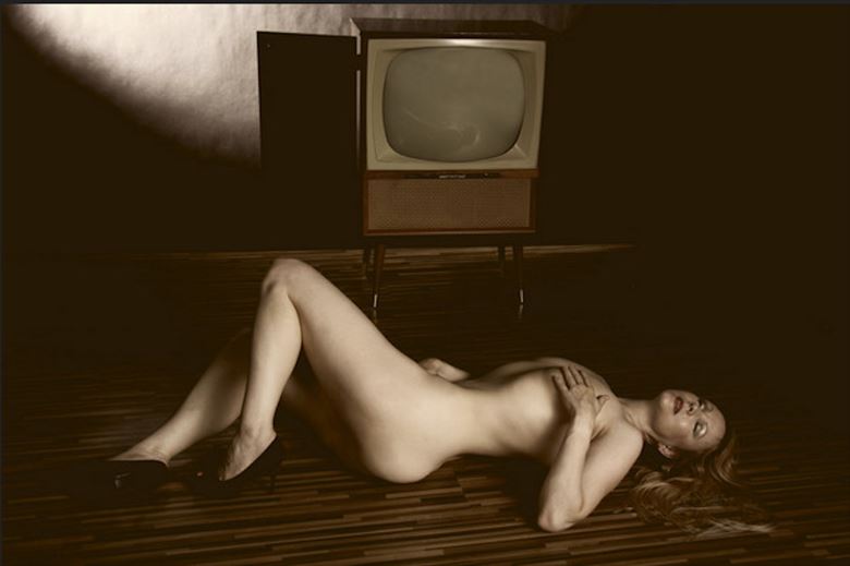 vintage nude vintage style photo by model mary