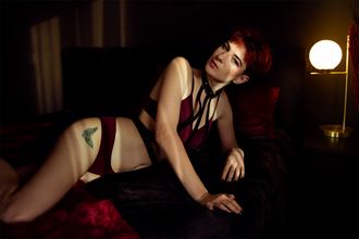 vintage style sensual photo by model sarascarlet