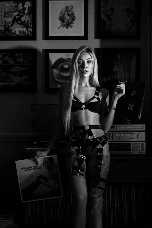 vinyl lover lingerie photo by photographer marc ayres