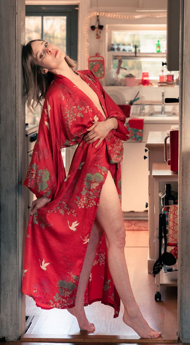 waking up to spring lingerie photo by model nikorae