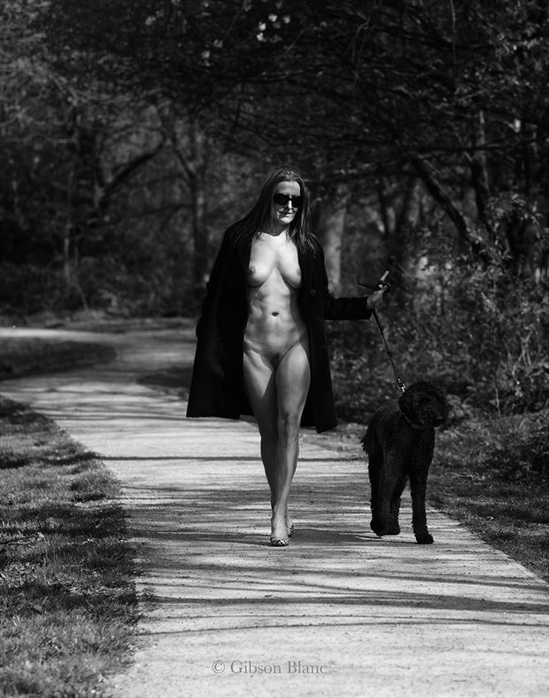 walking the dog natural light photo by photographer gibson