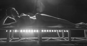 warehouse lighting artistic nude photo by model vera may