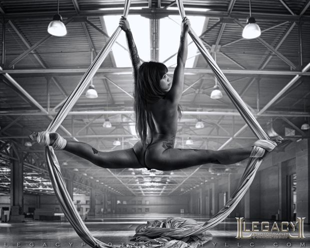 warehouse trapeze artistic nude photo by photographer legacyphotographyllc