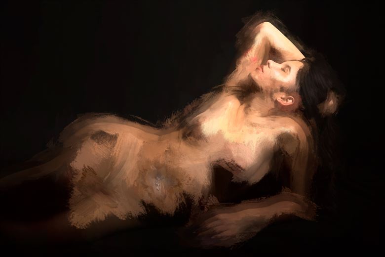 warm light artistic nude artwork by photographer imageguy