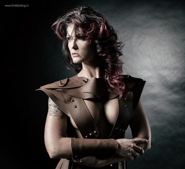 warrior lady in leather fantasy photo by photographer erik bolding