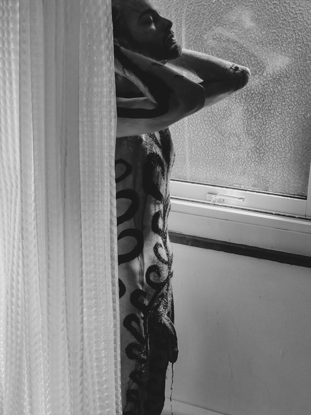 washing away patterns artistic nude photo by model yoro