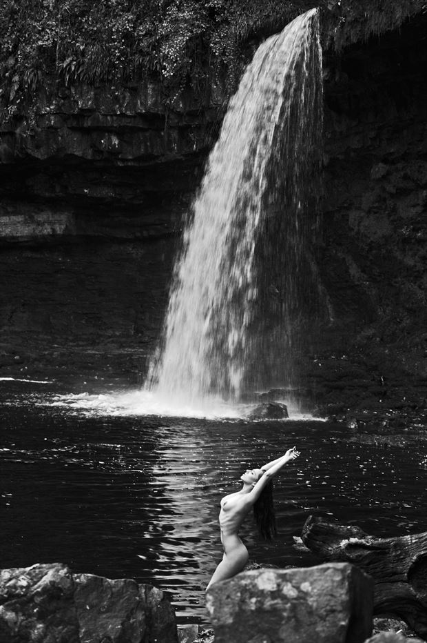 waterfall artistic nude photo by photographer gibson