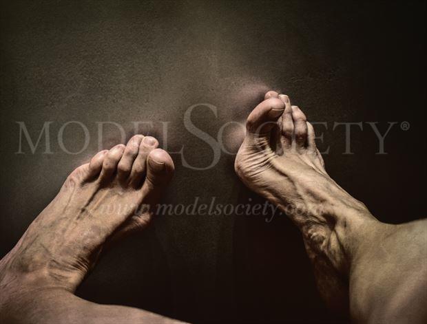 weird feet selfportrait close up photo by model ilse peters