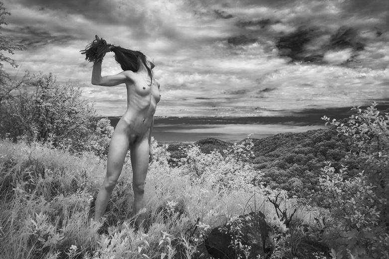 were the wind blows infrared artistic nude photo by photographer dave earl