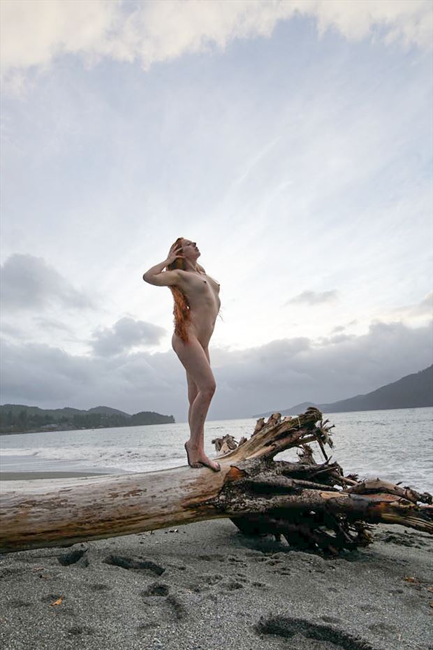 west coast island sunset artistic nude photo by photographer dorola visual artist