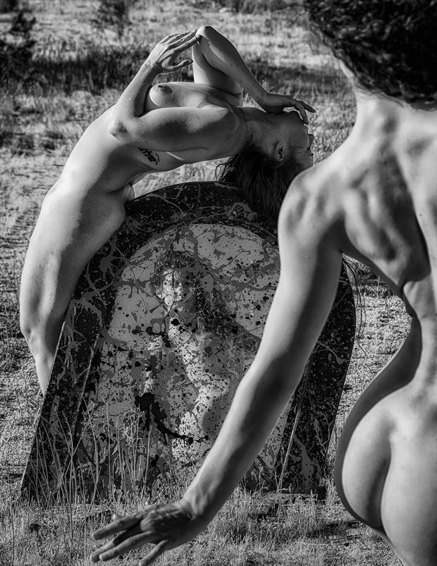 whirl around reflection artistic nude photo by photographer philip turner