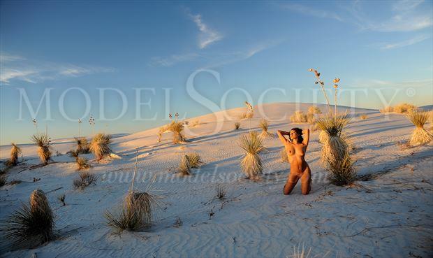 white sands national park nm artistic nude photo by photographer ray valentine