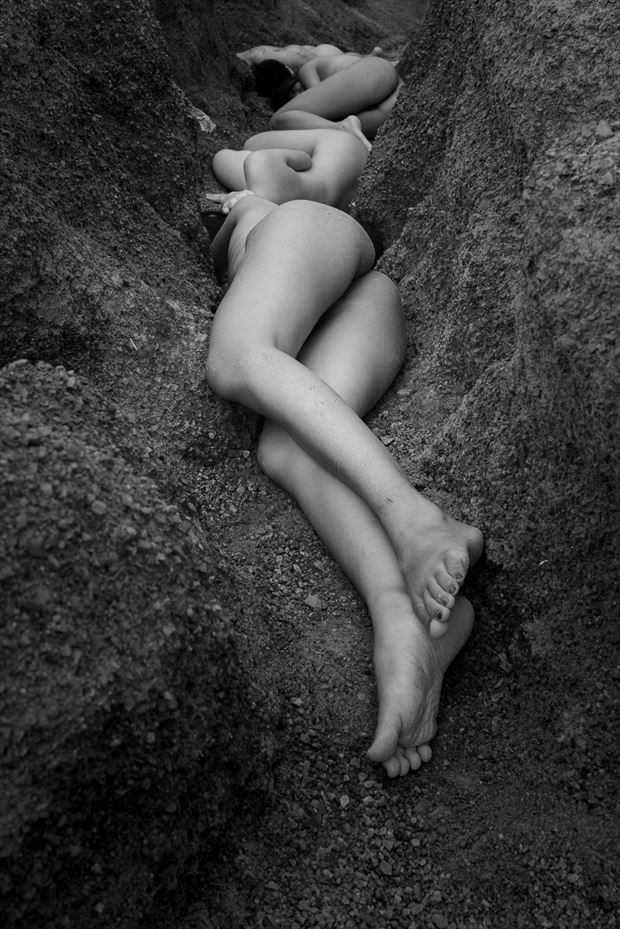 white stream artistic nude artwork by photographer thanakorn telan