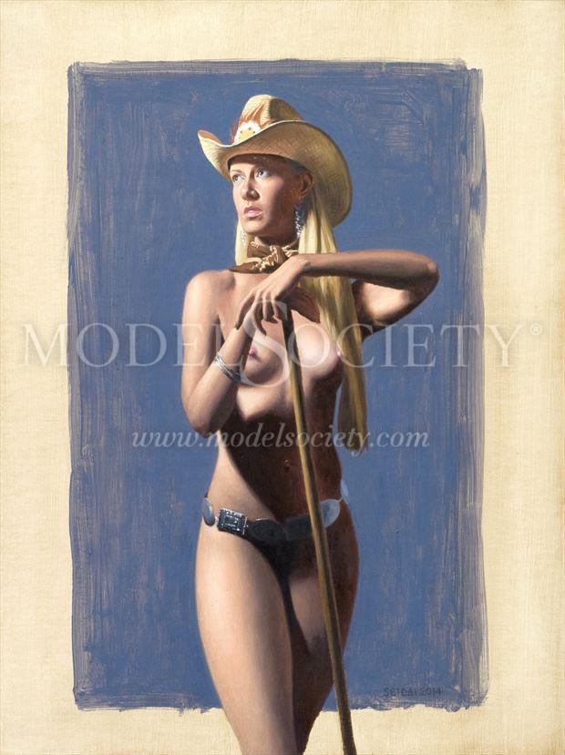 white woman artistic nude artwork by artist seidai tamura