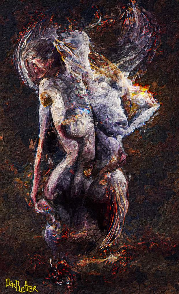 wild and free artistic nude artwork by artist derbuettner