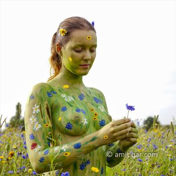 wild flowers ii body painting artwork by photographer bodypainter