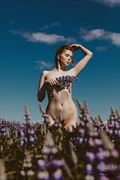 wildflowers artistic nude photo by model icelandic selkie