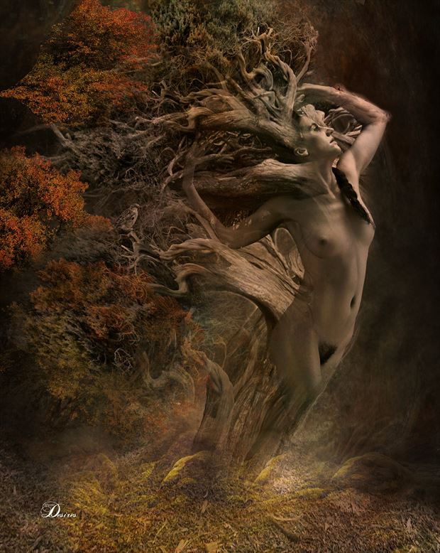 wind blown artistic nude artwork by artist digital desires