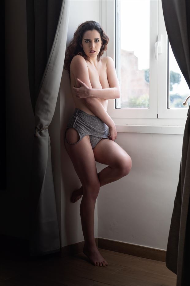 window lingerie photo by model chiara_kia