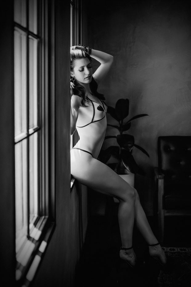 window seat lingerie photo by model talyawild