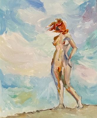 windy artistic nude artwork by artist twopearsstudio