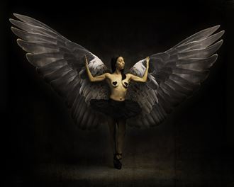 winged ballerina artistic nude photo by photographer doc list
