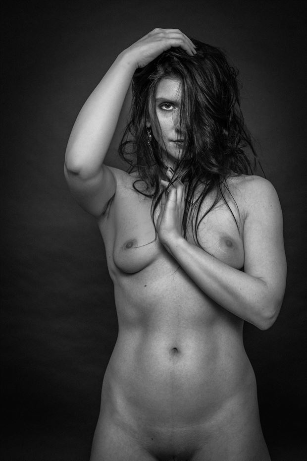woman in black implied nude photo by photographer gerdsteuer