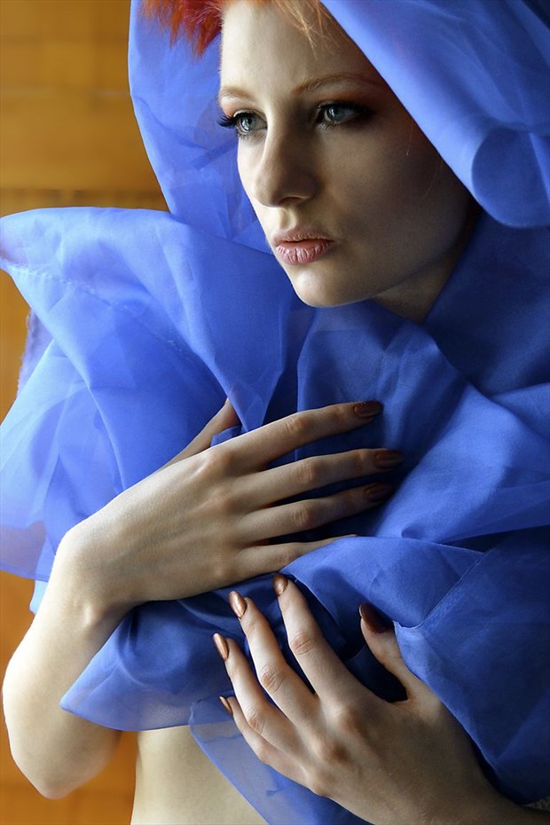 woman in blue Emotional Photo by Photographer JoseSFAndres
