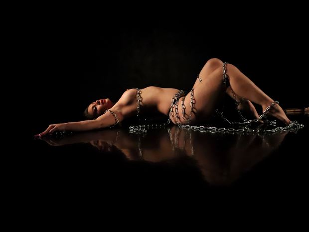 woman in chains 2 artistic nude photo by photographer dan stone photo