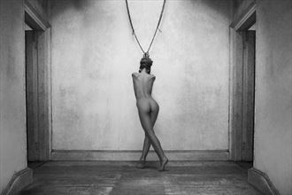 woman in chains artistic nude photo by photographer michaelj