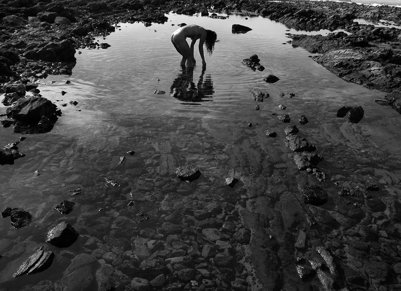 woman in pool artistic nude photo by photographer jorge ramirez