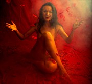 woman in red Artistic Nude Photo by Photographer Chrisldn