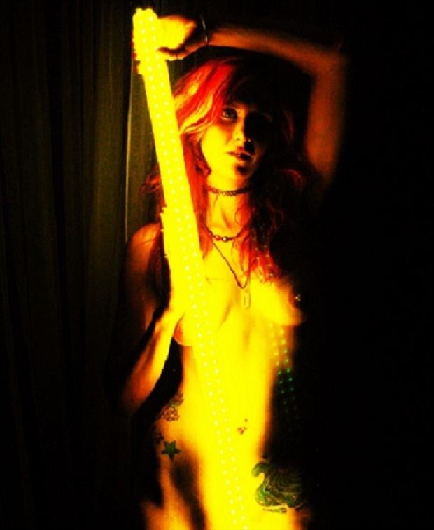 woman of fire experimental photo by photographer evoleye arts