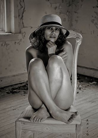 woman on a chair sensual photo by photographer r noe 